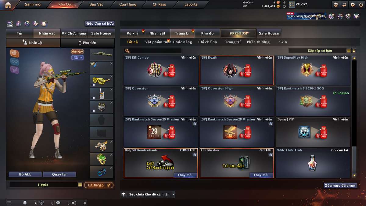shop acc cf uy tin gia re